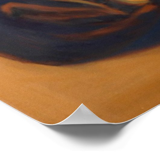 Katzen beobachten Fisch Poster (Ecke)