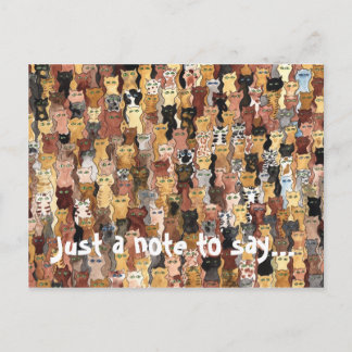 Katzen beobachten, nur eine Anmerkung zu sagen... Postkarte