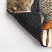 Katzen beobachten Vögel auf Tapeten Mousepad (Ecke)