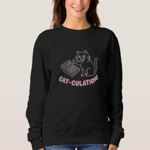 Katzen Berechnungen Mathe Gleichungen Algebra Geom Sweatshirt