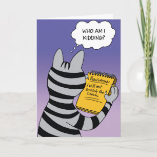 Katzen-Beschlüsse-neues Jahr-Spaß-Karte Feiertagskarte