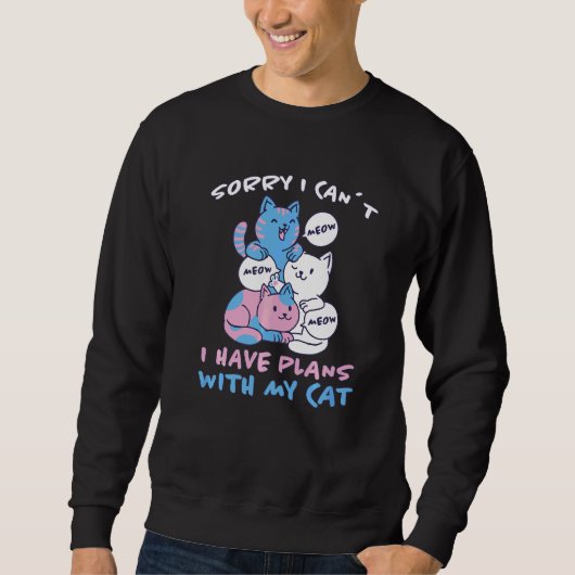 Katzen Besitzer Katzen Sweatshirt (Vorderseite)