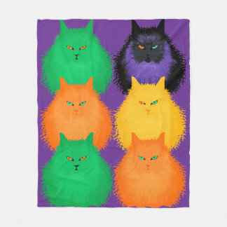 Katzen beurteilen fleecedecke