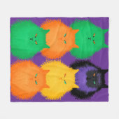 Katzen beurteilen fleecedecke (Vorderseite (Horizontal))
