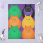 Katzen beurteilen seidenpapier (Basteln)