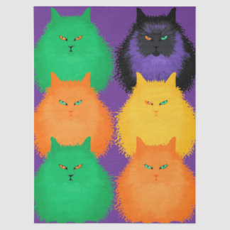 Katzen beurteilen seidenpapier