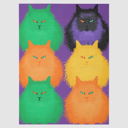 Katzen beurteilen seidenpapier (Vorderseite)