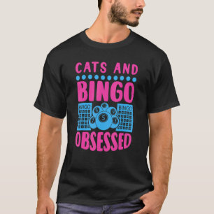 Katzen-Bingo-Kartenspiel Oma Bingo-Spielerin Bingo T-Shirt