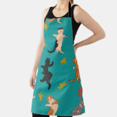 Katzen, Blätter im Herbst, niedliche Muster Schürze (InSitu)