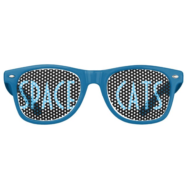 Katzen (blau) partybrille (Vorderseite)