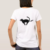Katzen-Blitz-T - Shirt (Rückseite)