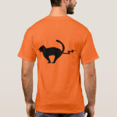 Katzen-Blitz-T - Shirt (Rückseite)