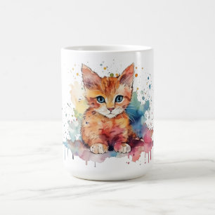 Katzen-Blumen-Tasse Kaffeetasse