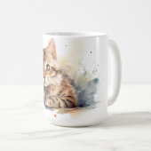 Katzen-Blumen-Tasse Kaffeetasse (VorderseiteRechts)