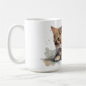 Katzen-Blumen-Tasse Kaffeetasse (Links)