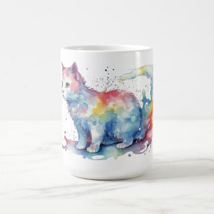 Katzen-Blumen-Tasse Kaffeetasse