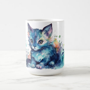 Katzen-Blumen-Tasse Kaffeetasse