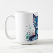 Katzen-Blumen-Tasse Kaffeetasse (Links)
