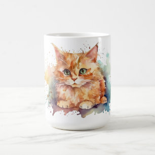 Katzen-Blumen-Tasse Kaffeetasse