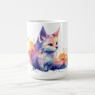 Katzen-Blumen-Tasse Kaffeetasse