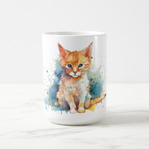 Katzen-Blumen-Tasse Kaffeetasse