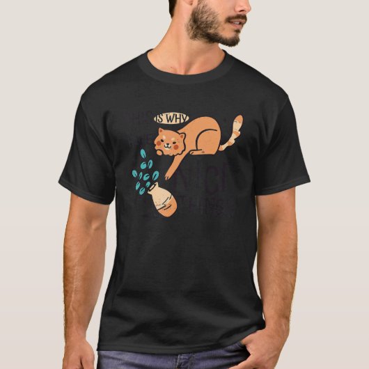 Katzen-Blumen-Vase 2 T-Shirt (Vorderseite)
