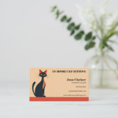 Katzen Boarding, der Tierärzte züchtet Visitenkarte (Stehend Vorderseite)