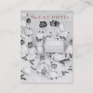 Katzen-Boarding/Tierarzt-Klinik - doppelseitige Visitenkarte