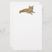 Katzen-Briefpapier Briefpapier (Vorne/Hinten)
