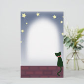 Katzen-Briefpapier Briefpapier (Stehend Vorderseite)