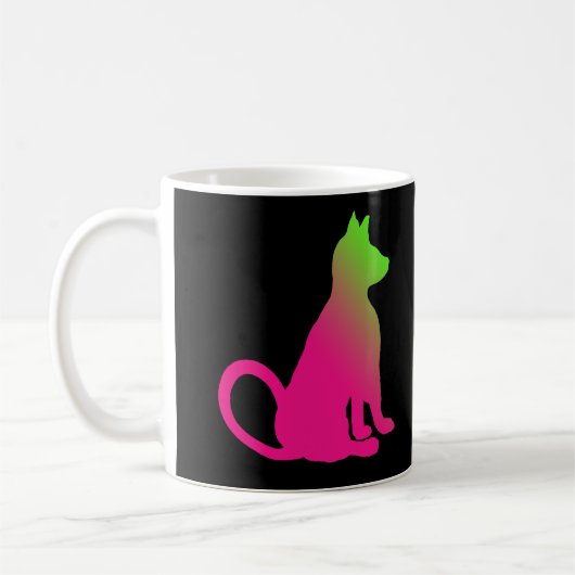 Katzen Brights bunte Spaß-Katzen-Geschenke Tasse (Links)