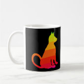 Katzen Brights Regenbogen-Spaß-Katze CricketDiane Tasse (Links)