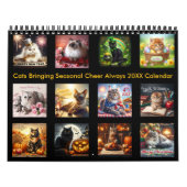 Katzen bringen saisonalen Cheer immer 20XX Kalender (Titelbild)