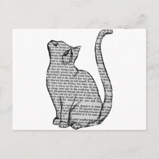 Katzen-Buch Postkarte
