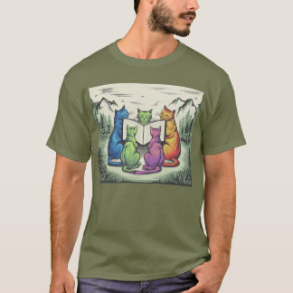 Katzen buchen T-Shirt