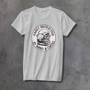 Katzen, Bücher und Kaffee Damen eng anliegend T-Shirt