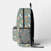 Katzen Bücher Und Kaffezeit Bedruckter Rucksack (Rechts)