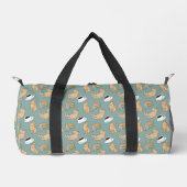 Katzen Bücher Und Kaffezeit Duffle Bag (Vorderseite)