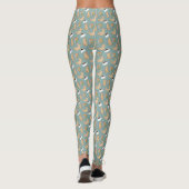 Katzen Bücher Und Kaffezeit Leggings (Rückseite)