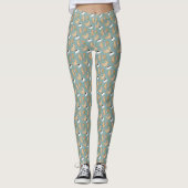 Katzen Bücher Und Kaffezeit Leggings (Vorderseite)