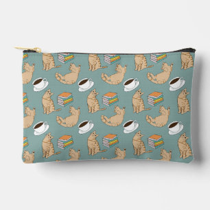 Katzen Bücher Und Kaffezeit Zubehörtasche