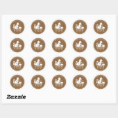 Katzen-Café Personalisierte Branding Runder Aufkleber (Blatt)