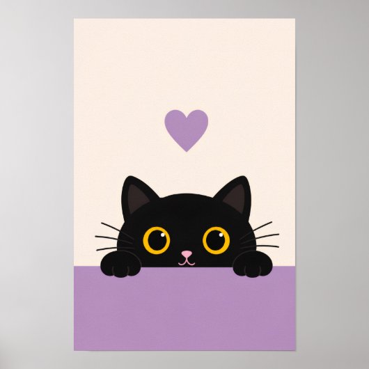 Katzen-Café-Wandposter Poster (Vorne)