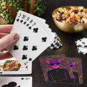 Katzen Charakter Gepäckanhänger Spielkarten (In Situ)
