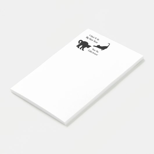 Katzen-Chef Posten-Es-Anmerkungen Post-it Klebezettel (angewinkelt)