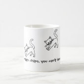 Katzen-Chips Kaffeetasse (Mittel)