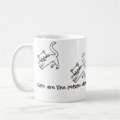 Katzen-Chips Kaffeetasse (Links)
