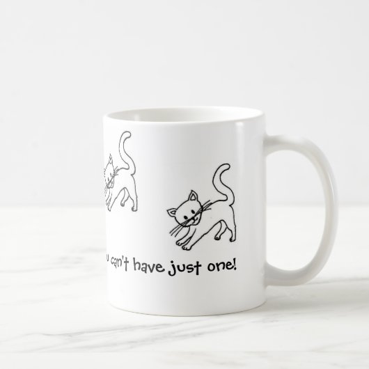 Katzen-Chips Kaffeetasse (Rechts)