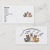 Katzen-Chor Visitenkarte (Vorne/Hinten)