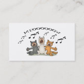 Katzen-Chor Visitenkarte (Rückseite)